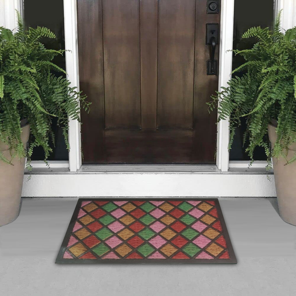 Tapete de entrada coco goma color new 40x60 cm setx2 unidades 400