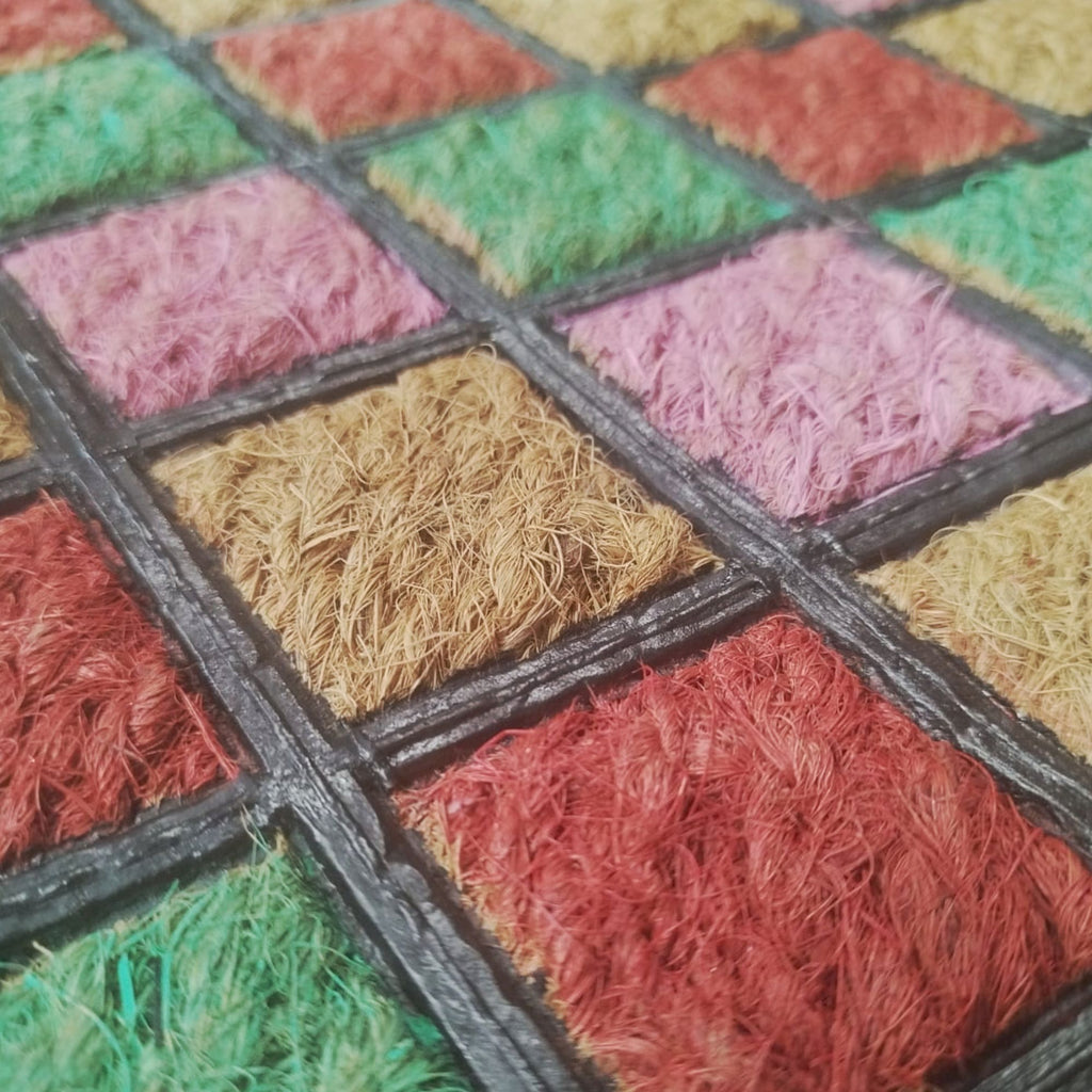 Tapete de entrada coco goma color new 40x60 cm setx2 unidades 400