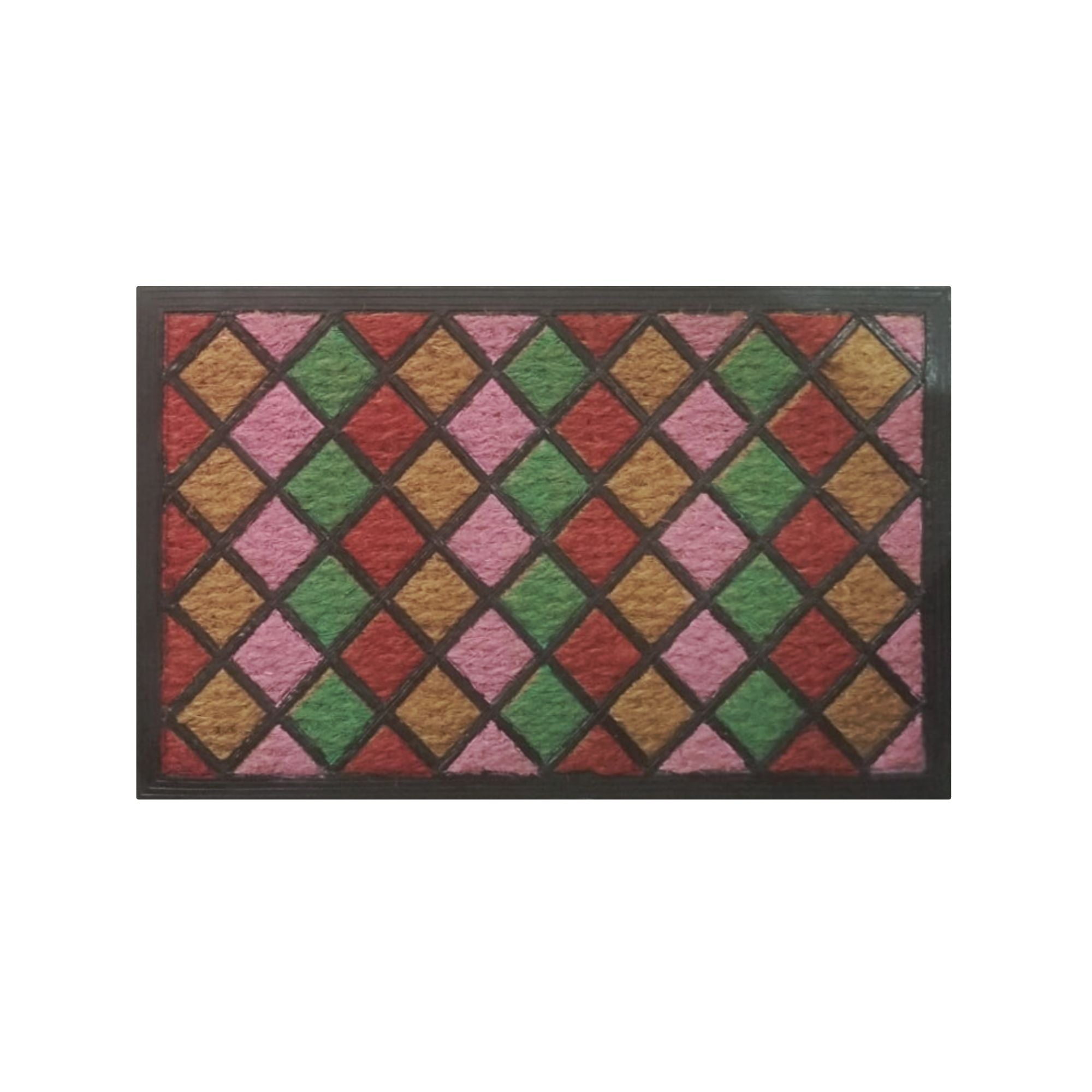 Tapete de entrada coco goma color new 40x60 cm setx2 unidades 400