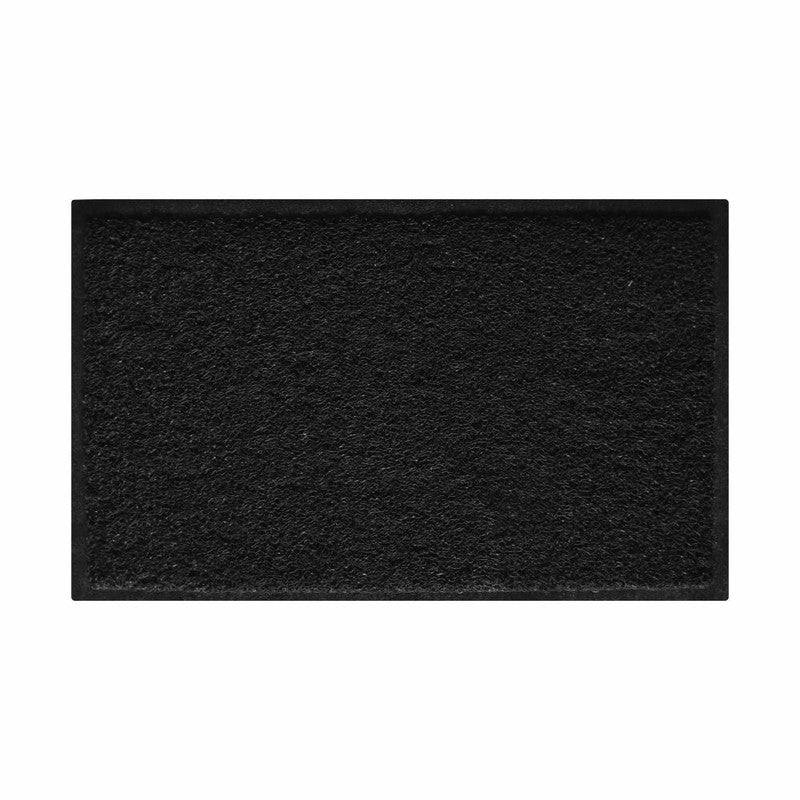 Tapete De Entrada Confortmat Liso 38x58 Cm Setx2 Unidades Negro