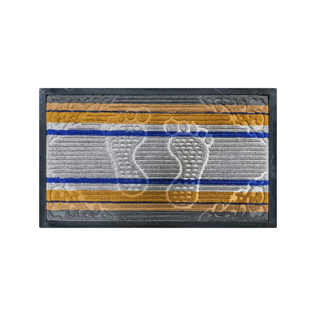 Tapete De Entrada Cuadros Multicolor 40x60 Cm 04 (Setx2 unidades)