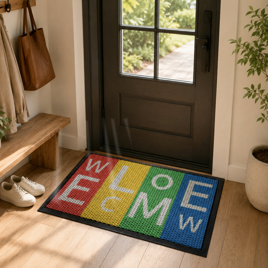 Tapete De Entrada Herning Premium 40x60 Cm Setx2 unidades D100