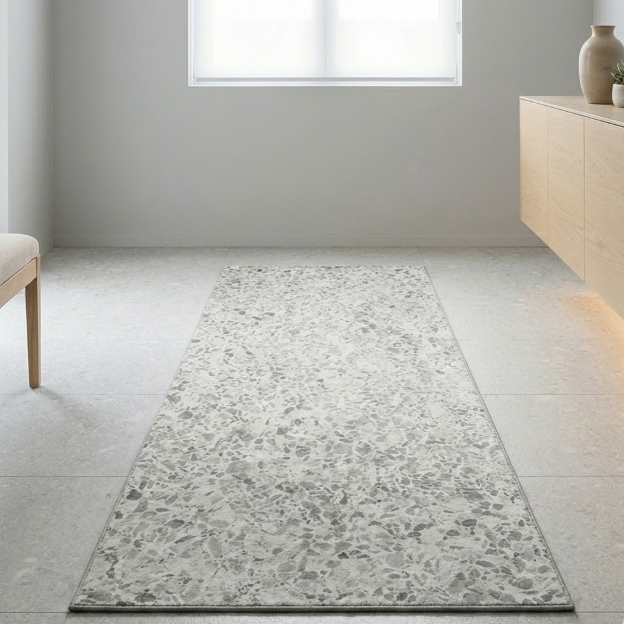 Alfombra Camino Marmol 50x120 Cm 100