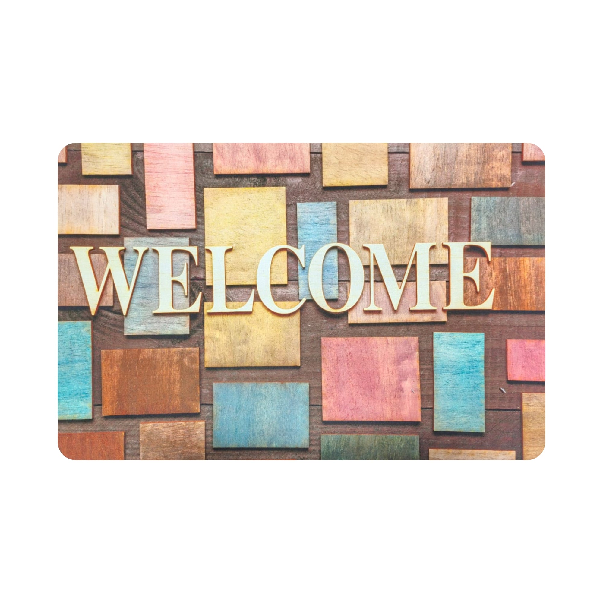 Tapete De Entrada Impreso Welcome 40x60 Cm 100 (Setx2 unidades)