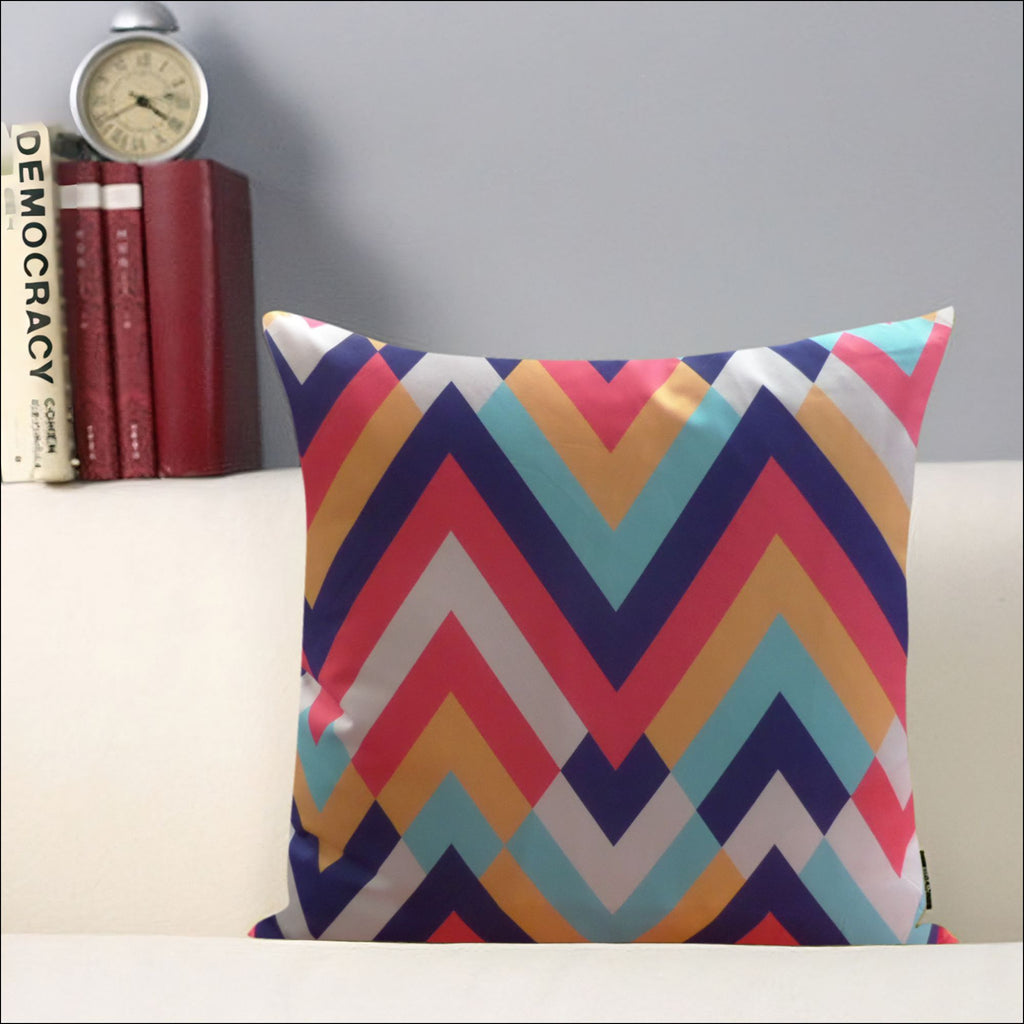 Cojín decorativo multicolor que aporta confort, estilo y calidez al hogar. Su textura agradable y material resistente lo hacen ideal para salas y dormitorios, mejorando el descanso y renovando la decoración diaria.