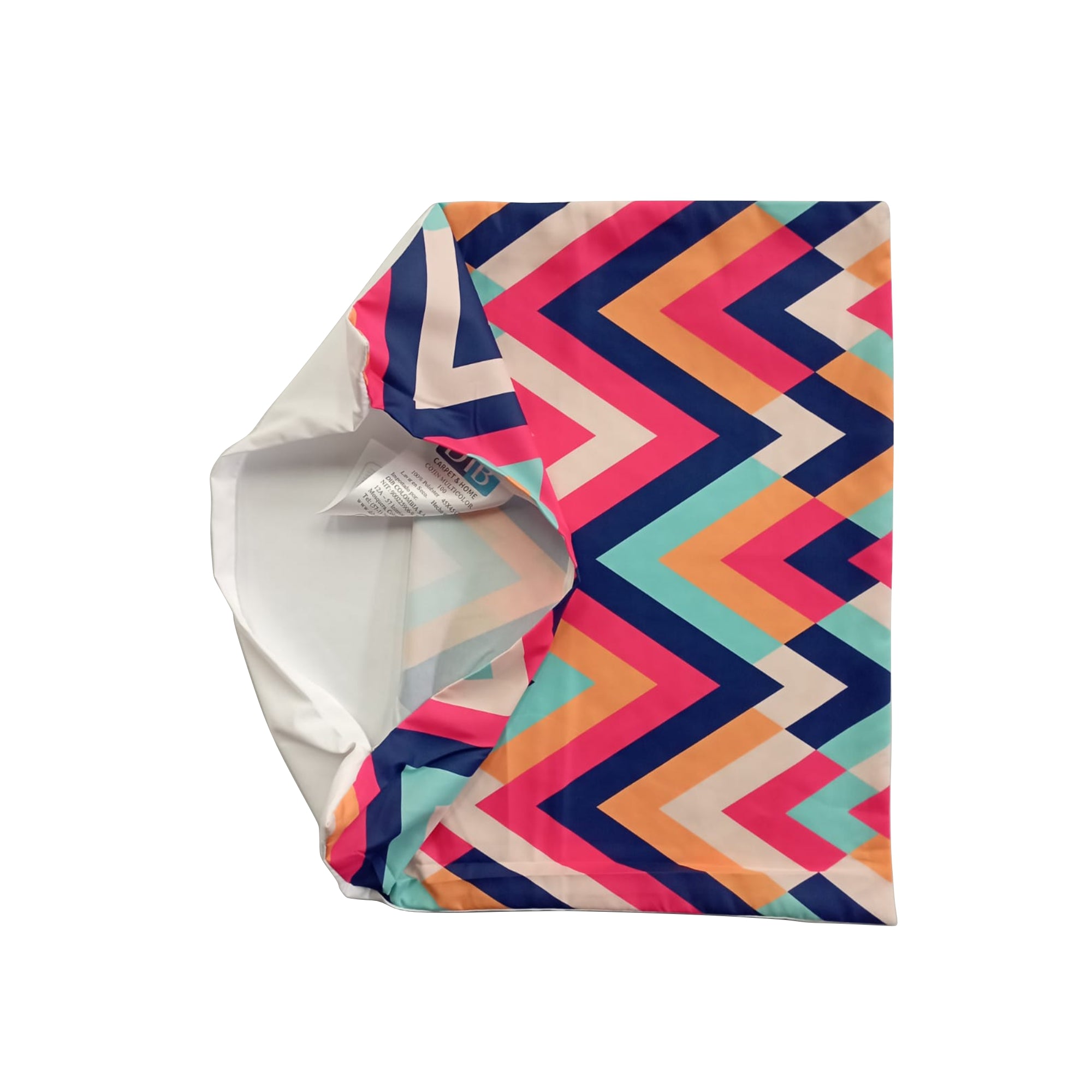 Forro para cojin multicolor 45x45 cm setx4 unidades 100