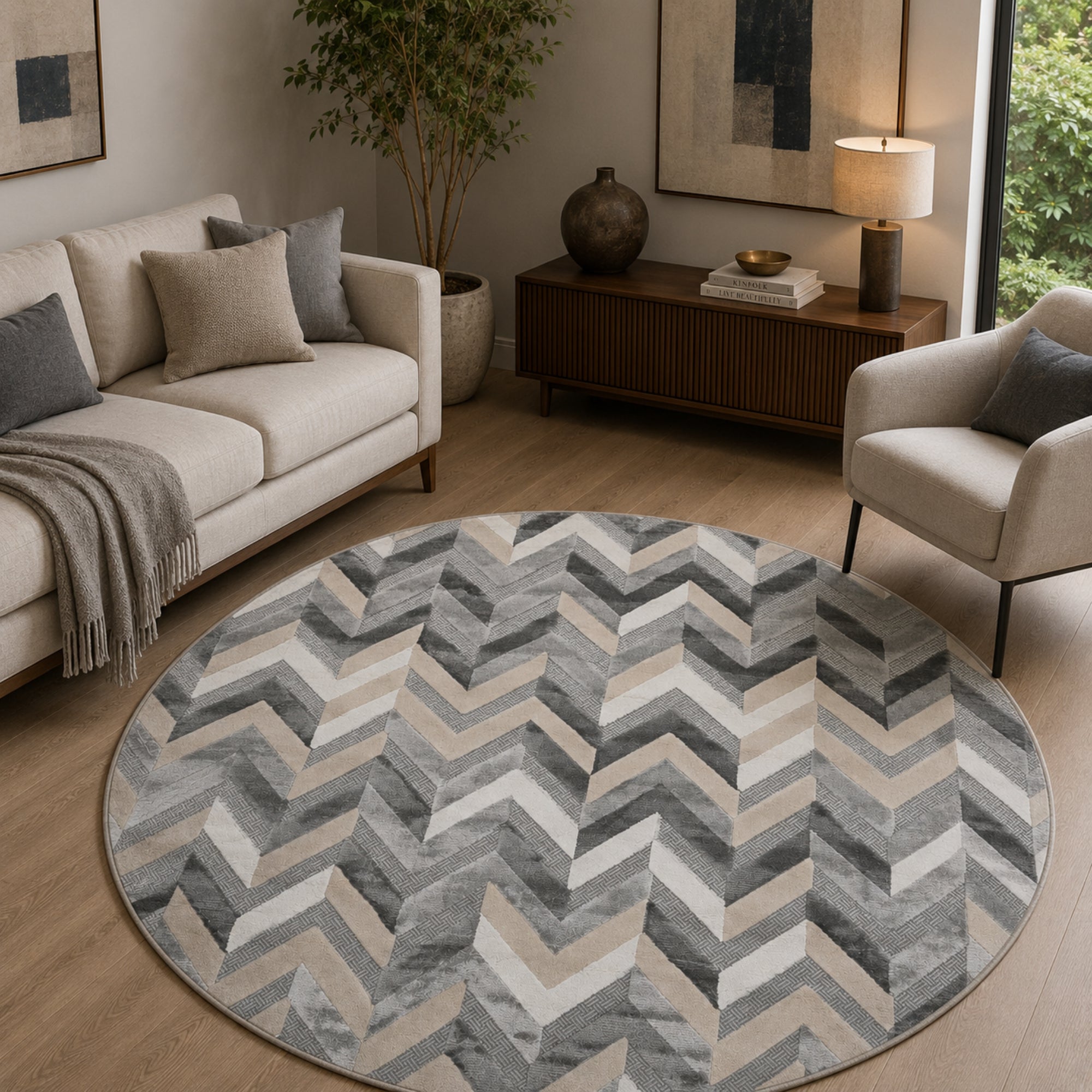 Alfombra Dakota Redonda 200x200 Cm 100