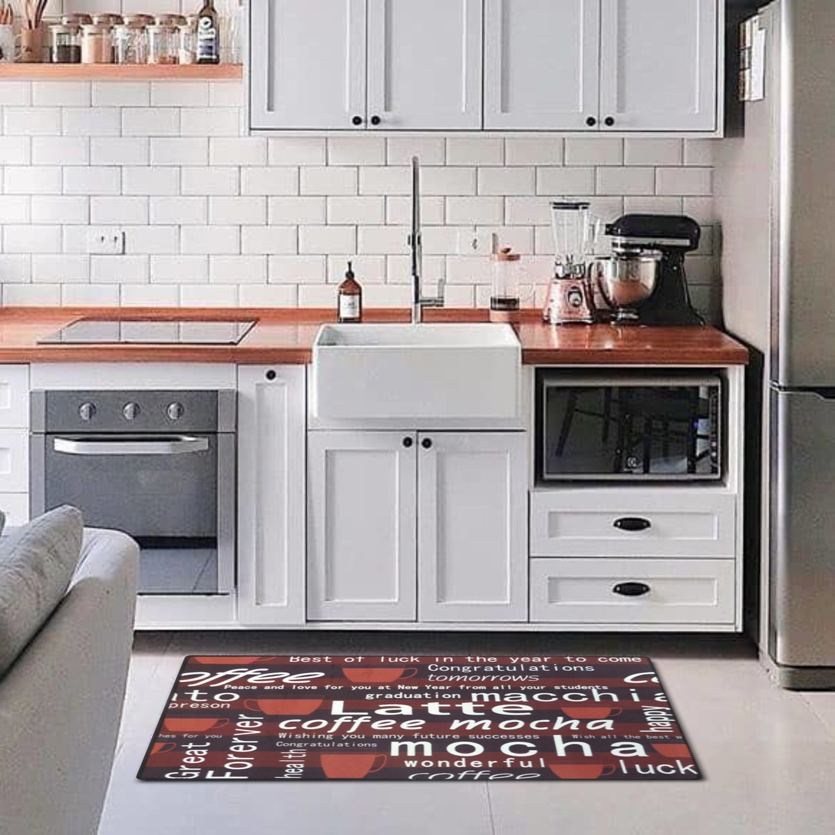 Alfombra Cocina Impresa 40x60 cm Setx2 unidades 100