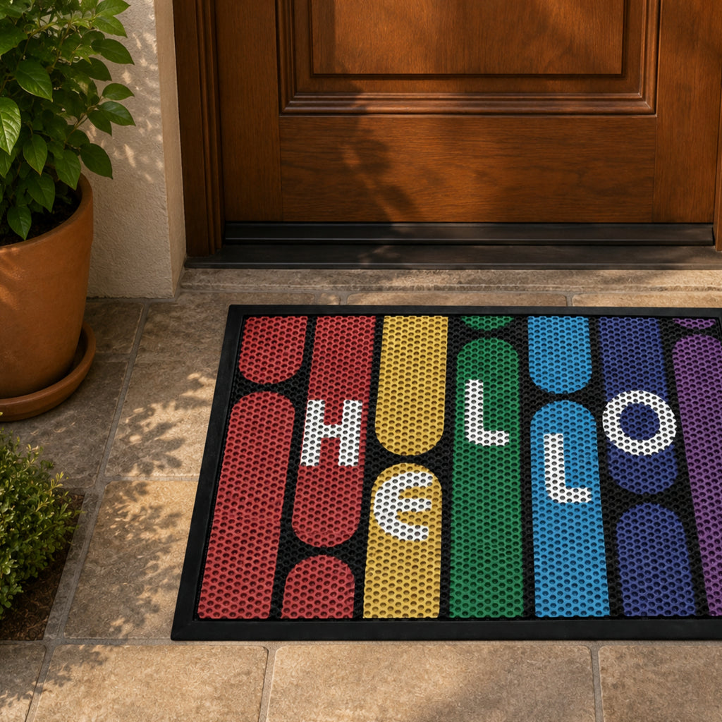 Tapete De Entrada Herning Premium 40x60 Cm Setx2 unidades D200