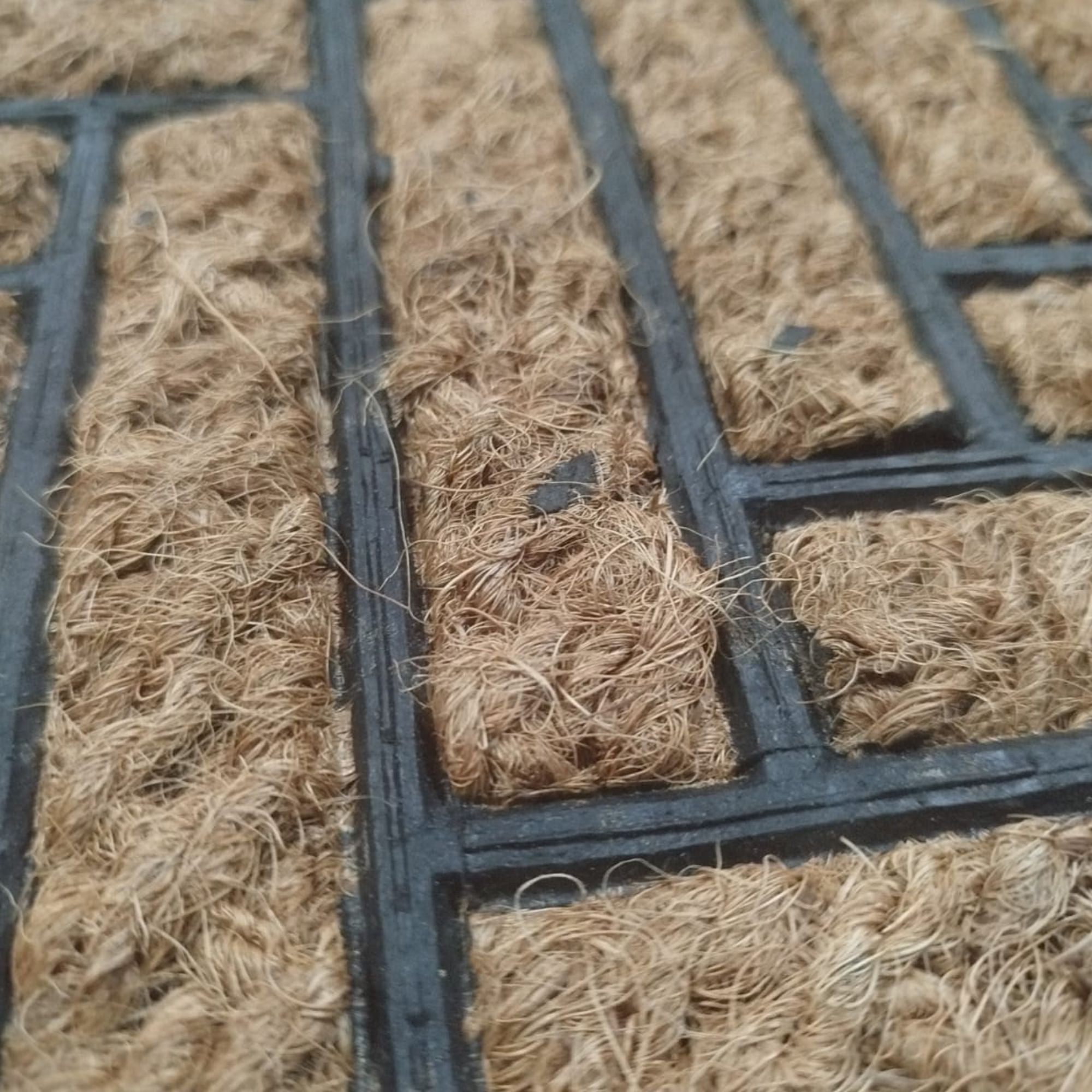 Tapete de entrada coco goma natural new 40x60 cm setx2 unidades 200