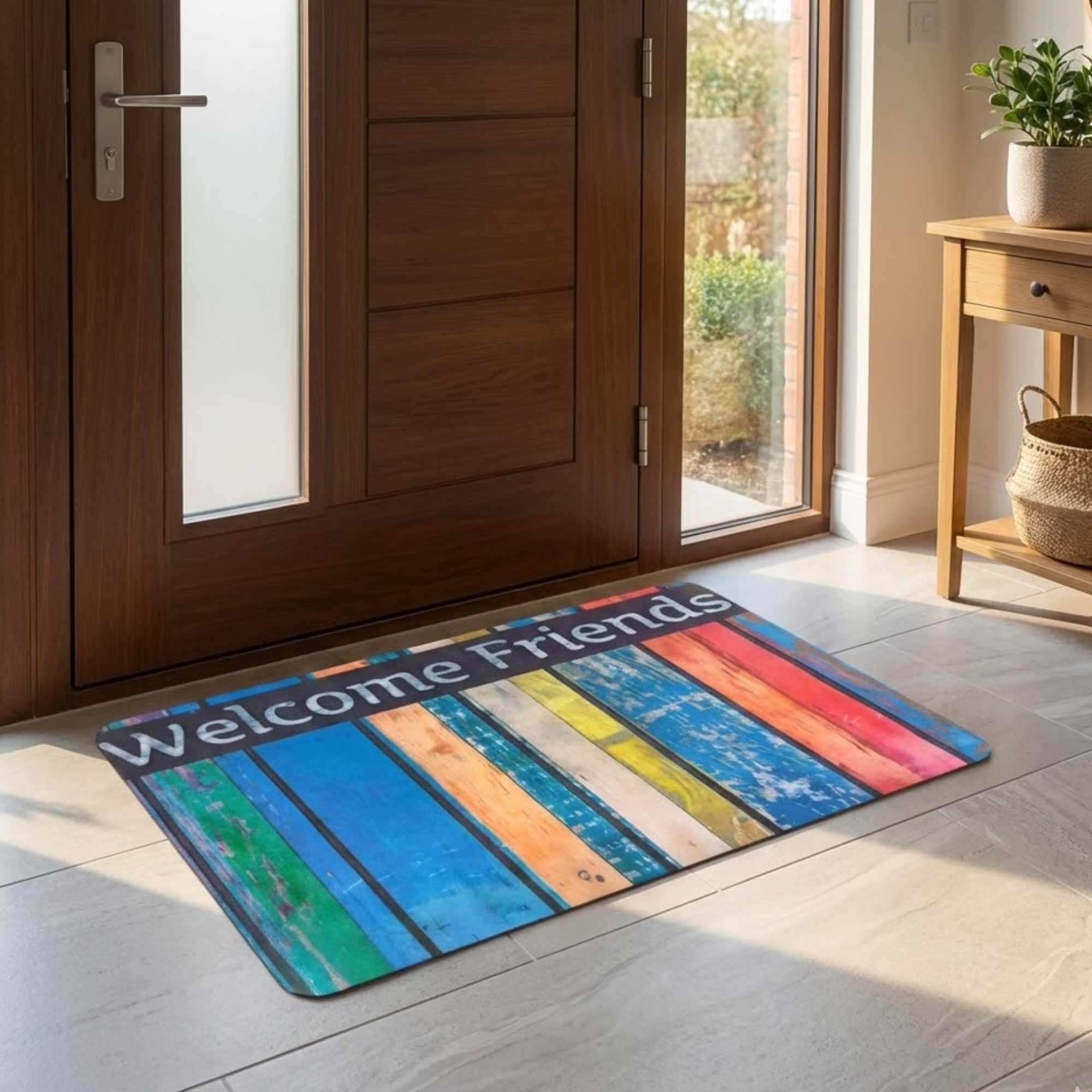 Tapete De Entrada Impreso Welcome 40x60 Cm 300 (Setx2 unidades)