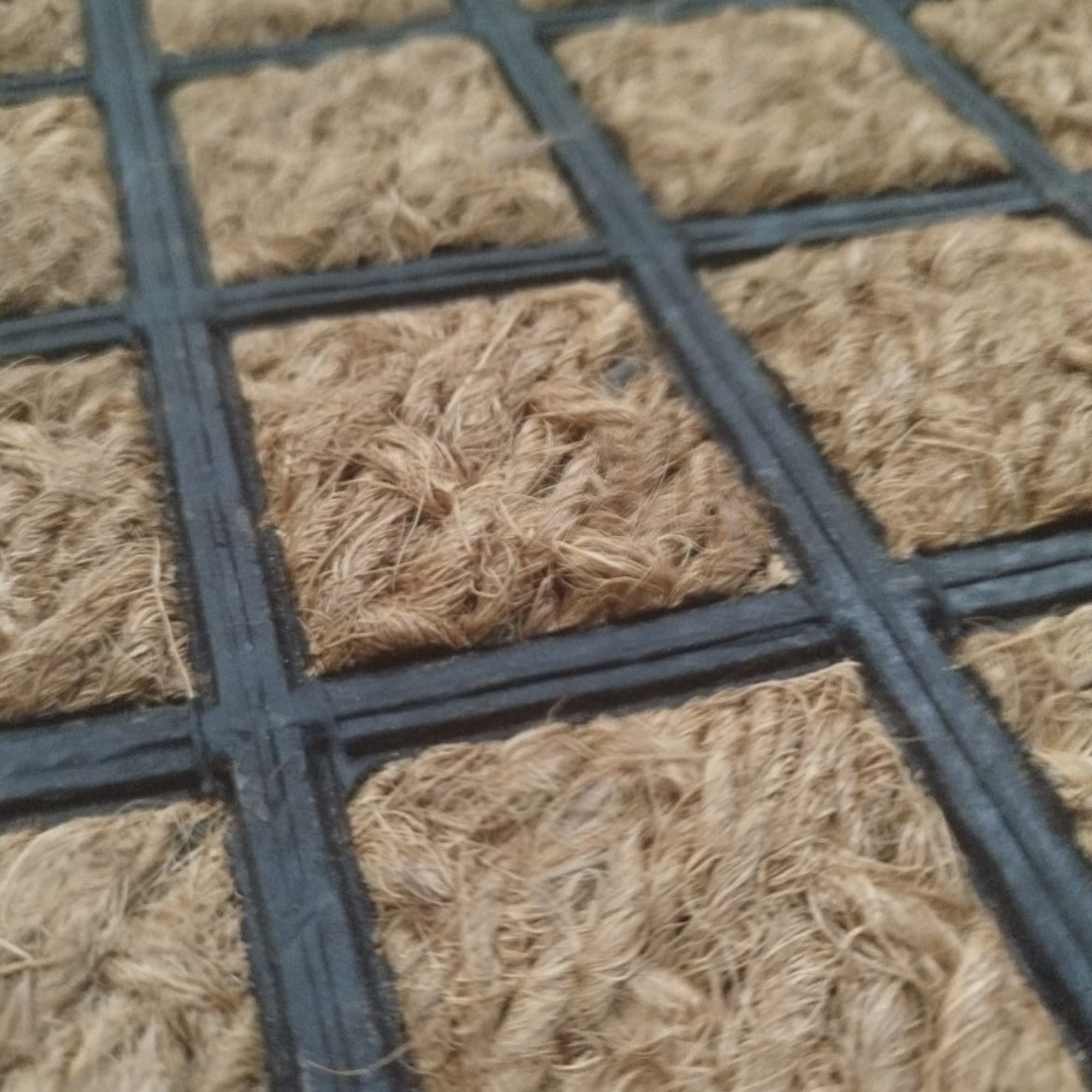 Tapete de entrada coco goma natural new 40x60 cm setx2 unidades 300