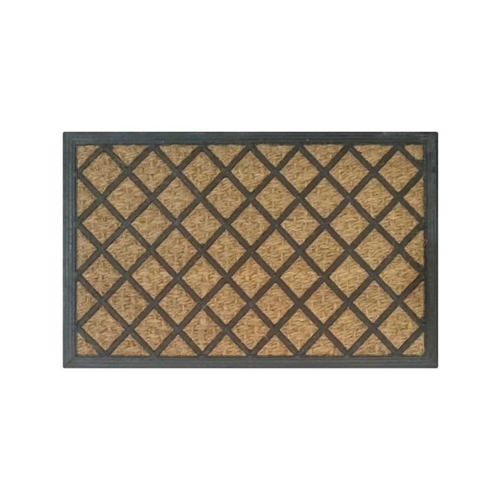 Tapete de entrada coco goma natural new 40x60 cm setx2 unidades 300