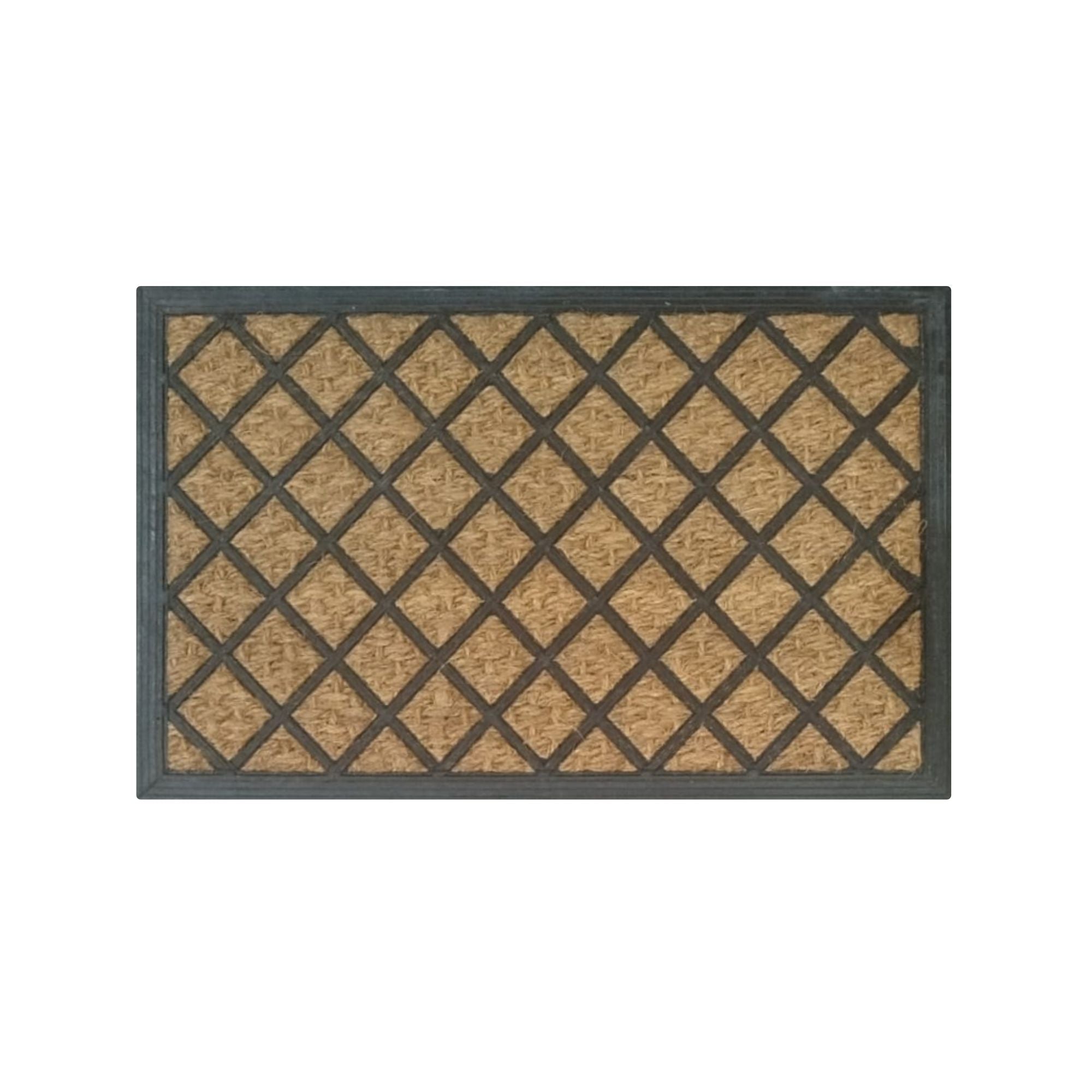 Tapete de entrada coco goma natural new 40x60 cm setx2 unidades 300