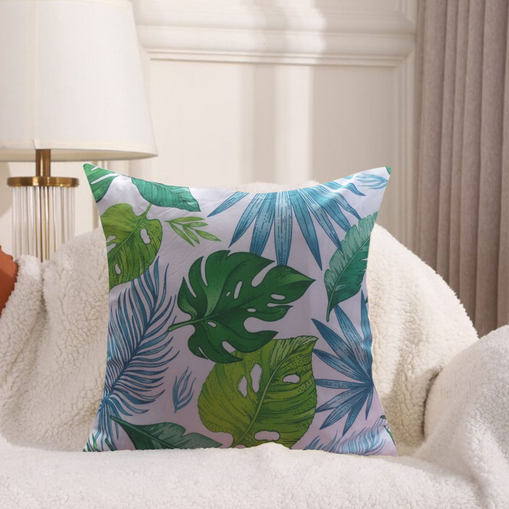 Cojín decorativo hojas que aporta confort, estilo y calidez al hogar. Su textura agradable y material resistente lo hacen ideal para salas y dormitorios, mejorando el descanso y renovando la decoración diaria.