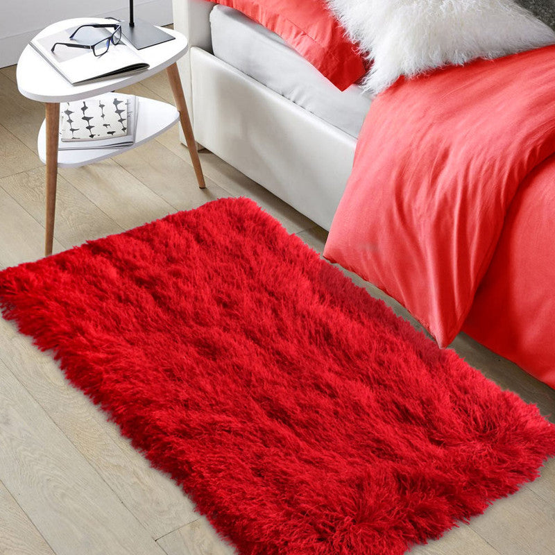 Alfombra Bengala 80x150 Cm Rojo