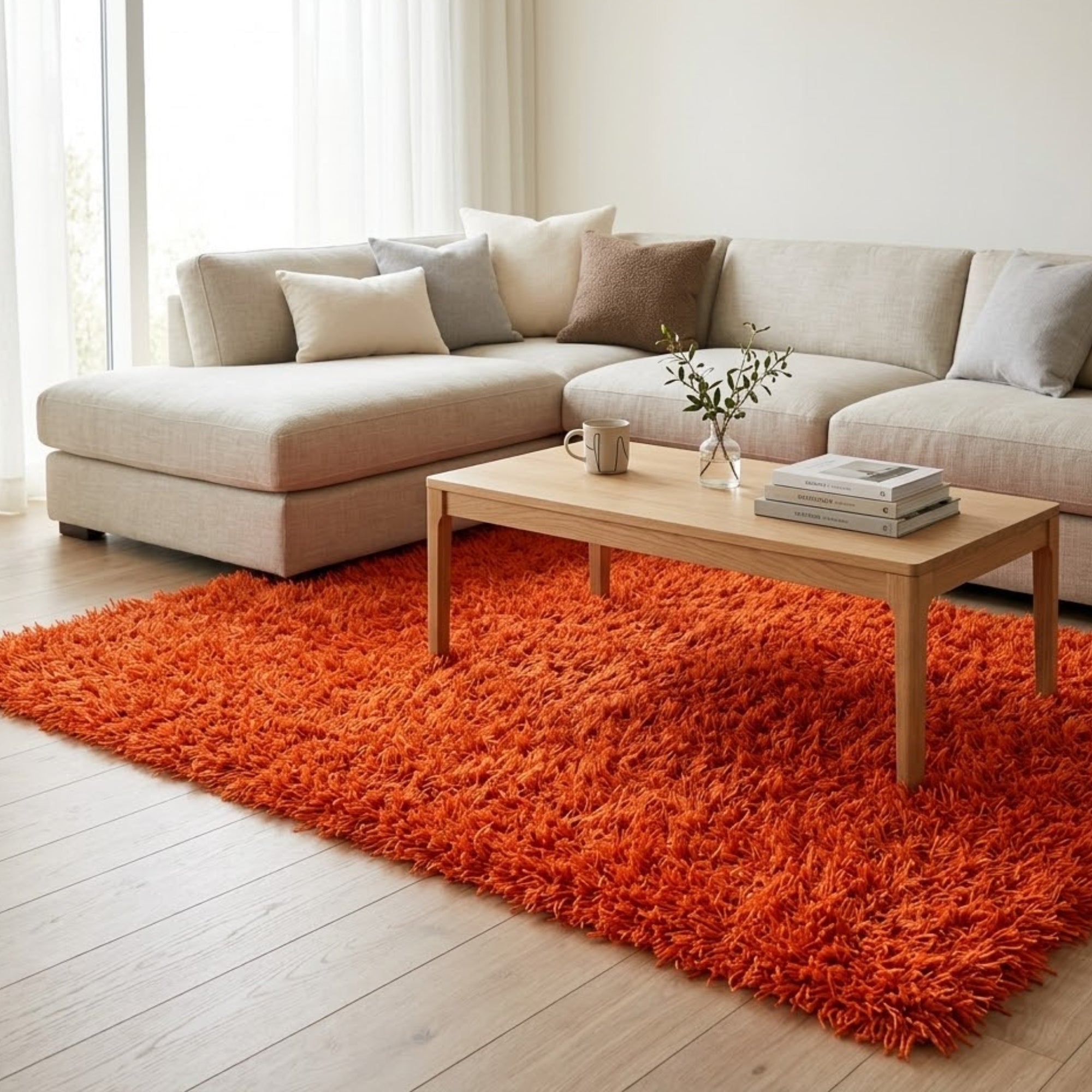 Alfombra Dallas 140x200 Cm Naranja