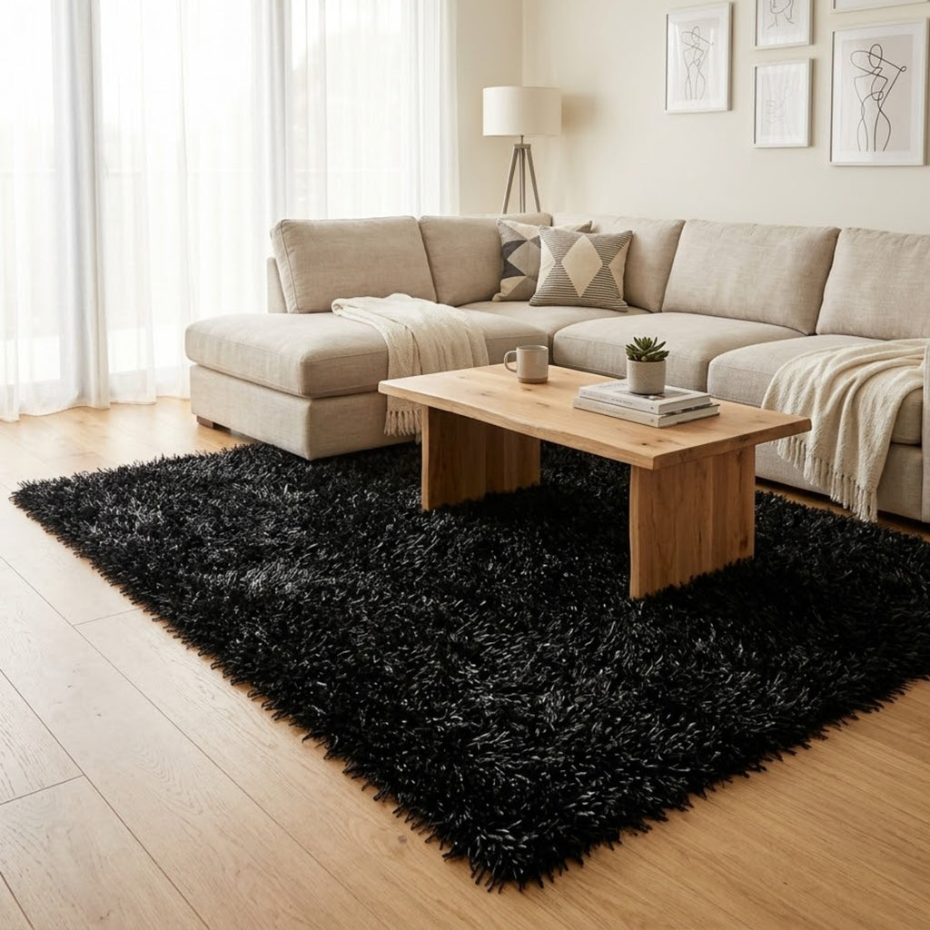 Alfombra Dallas 140x200 Cm Negro