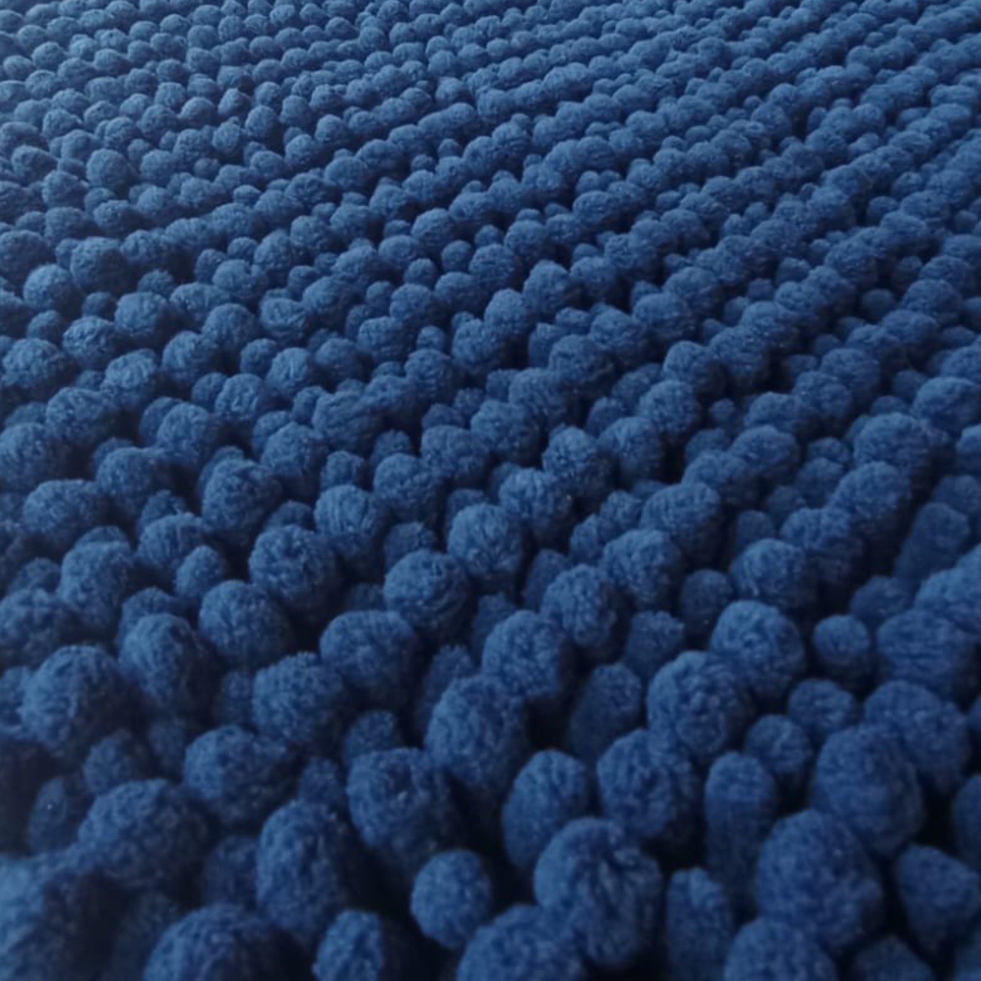 Alfombra De Baño Mix Chenille 40x60 Cm Azul
