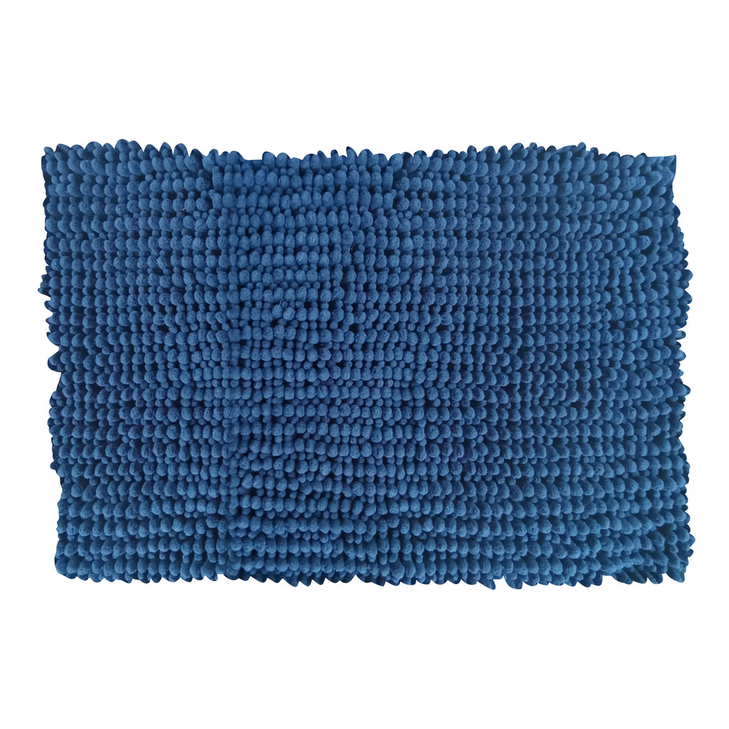 Alfombra De Baño Mix Chenille 40x60 Cm Azul