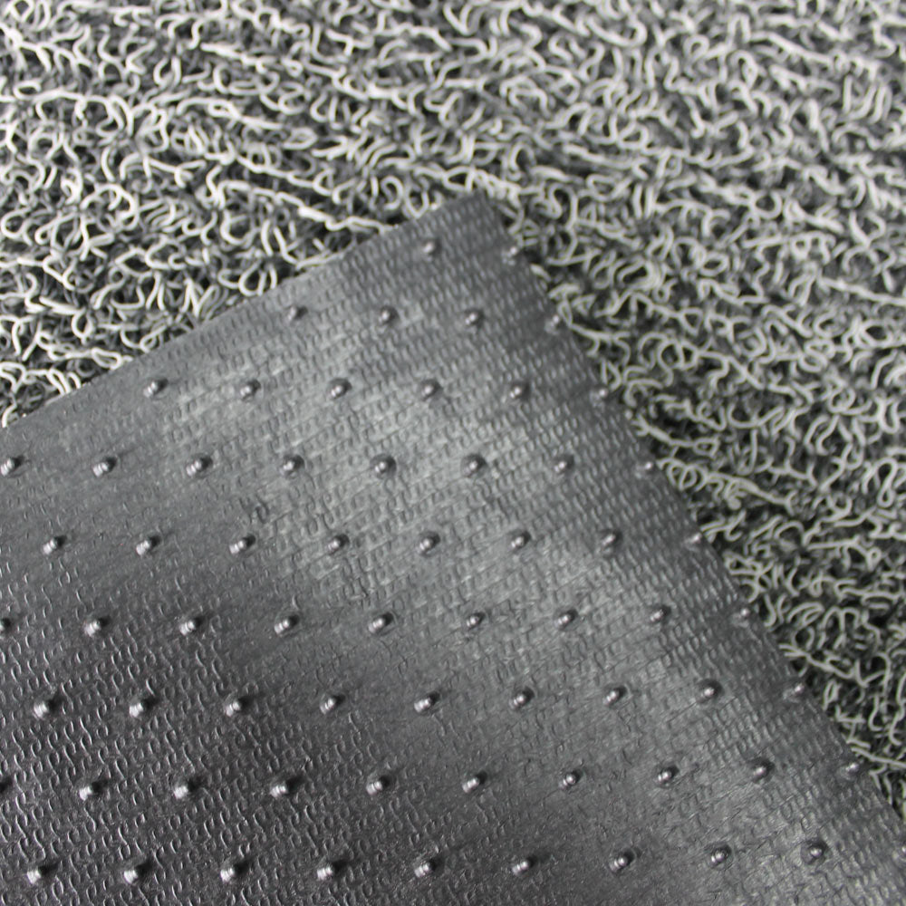 Tapete De Entrada Bicolor 40x60 Cm Negro/Gris Setx2 Unidades