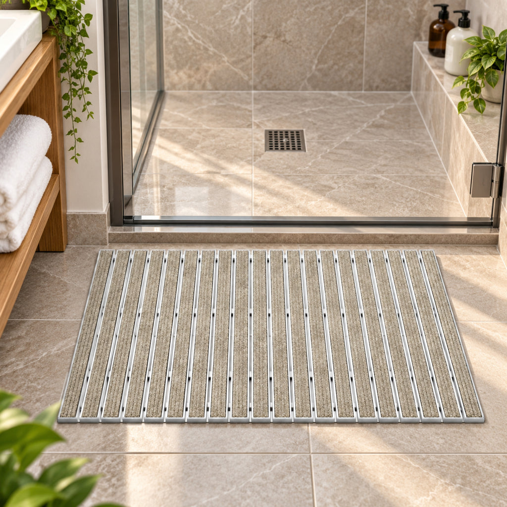 Tapete De Baño Antideslizante 40x70 Cm Beige