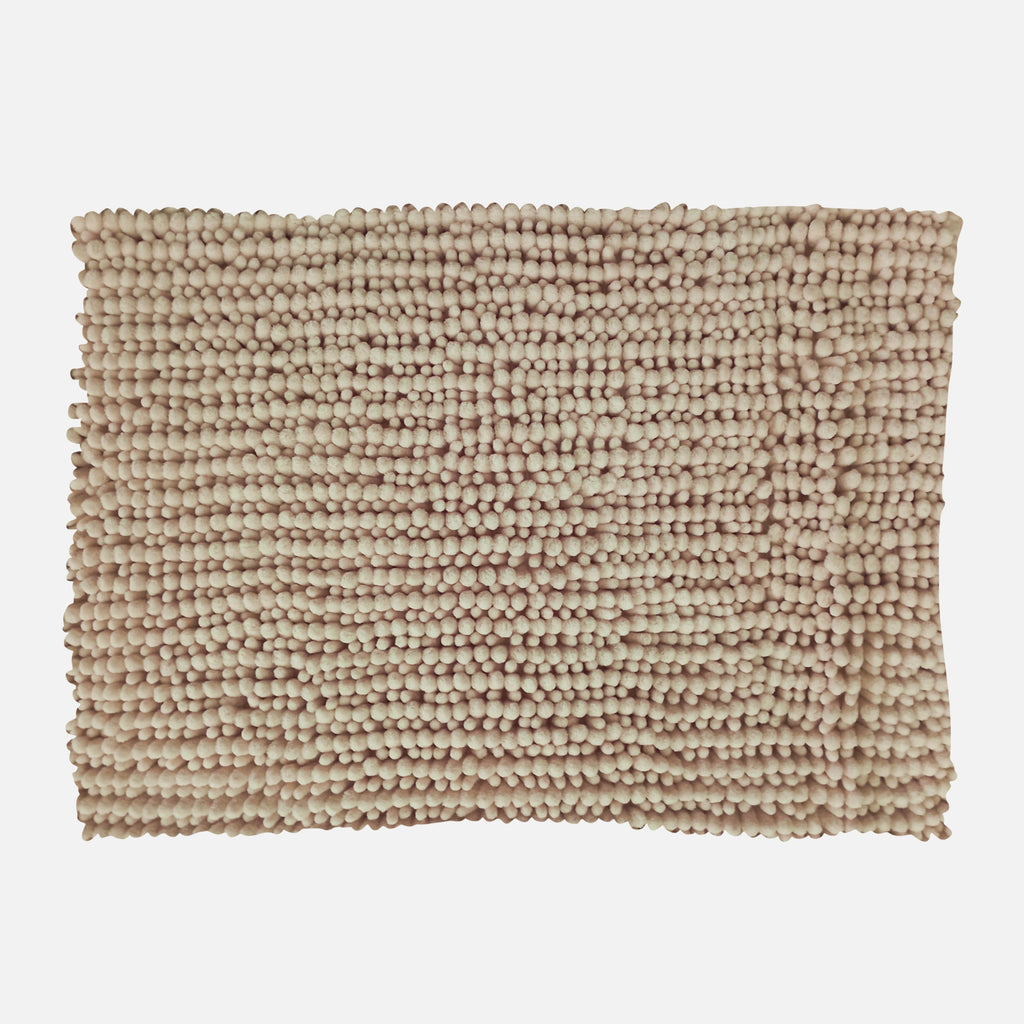Alfombra De Baño Mix Chenille 40x60 Cm Beige