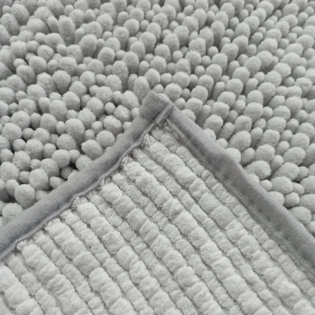 Alfombra De Baño Mix Chenille 40x60 Cm Gris