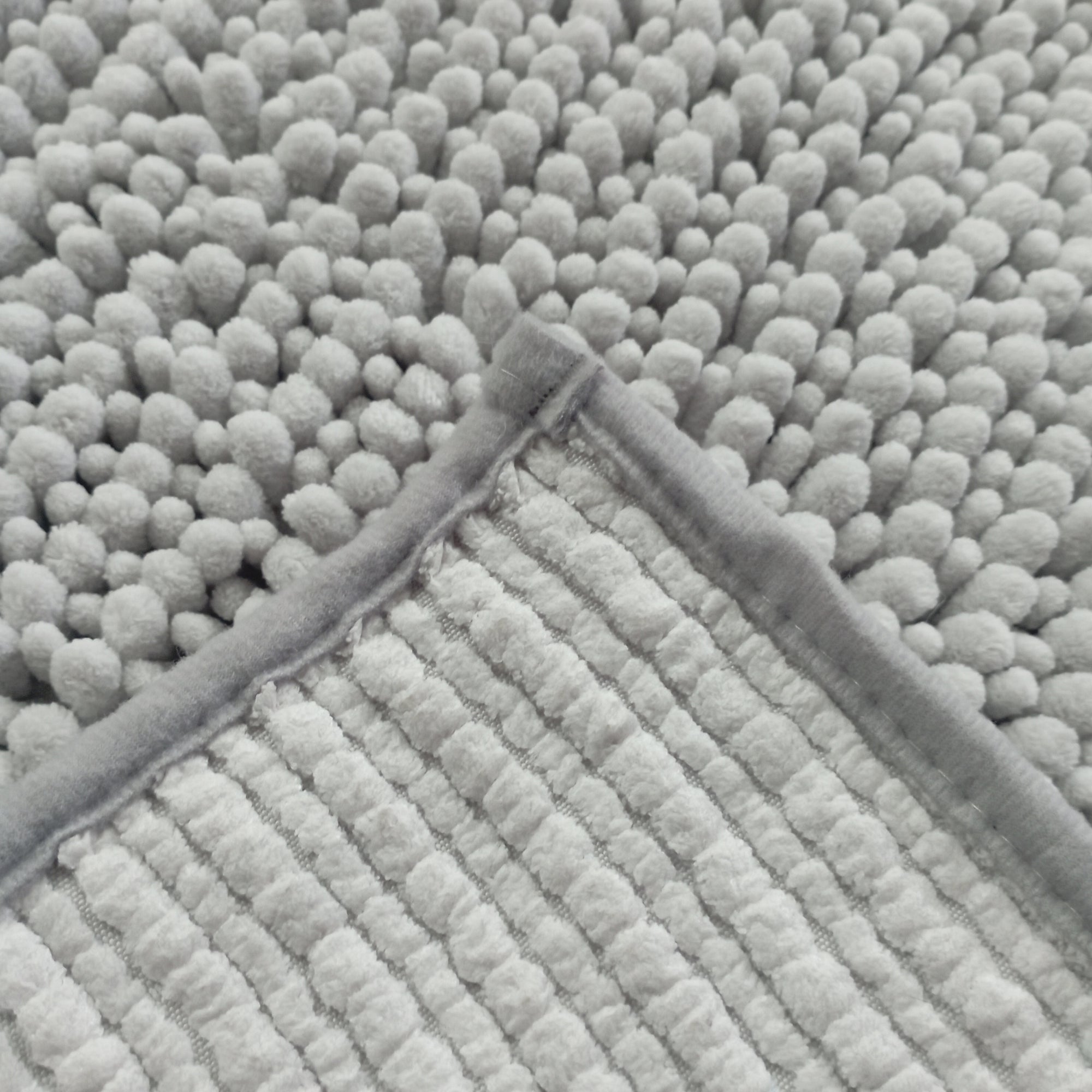 Alfombra De Baño Mix Chenille 40x60 Cm Gris