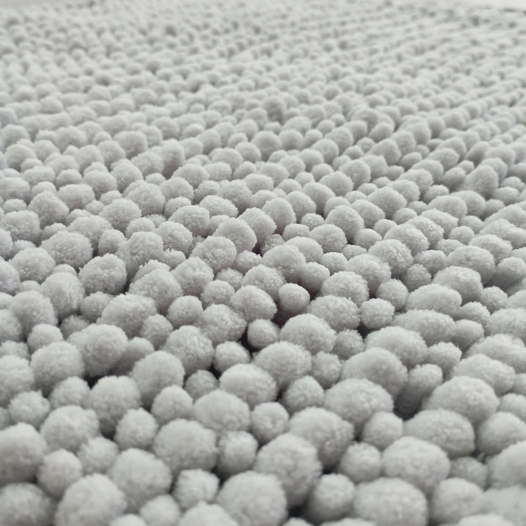 Alfombra De Baño Mix Chenille 40x60 Cm Gris