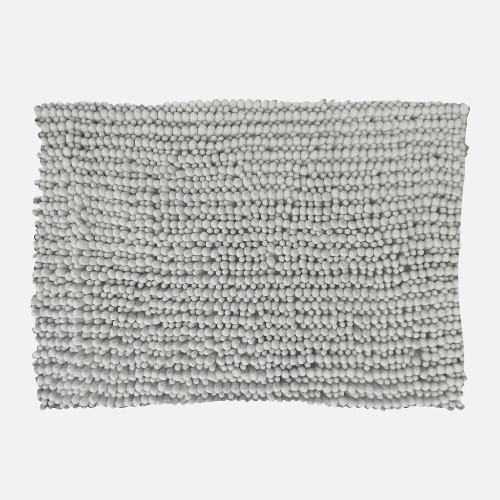 Alfombra De Baño Mix Chenille 40x60 Cm Gris