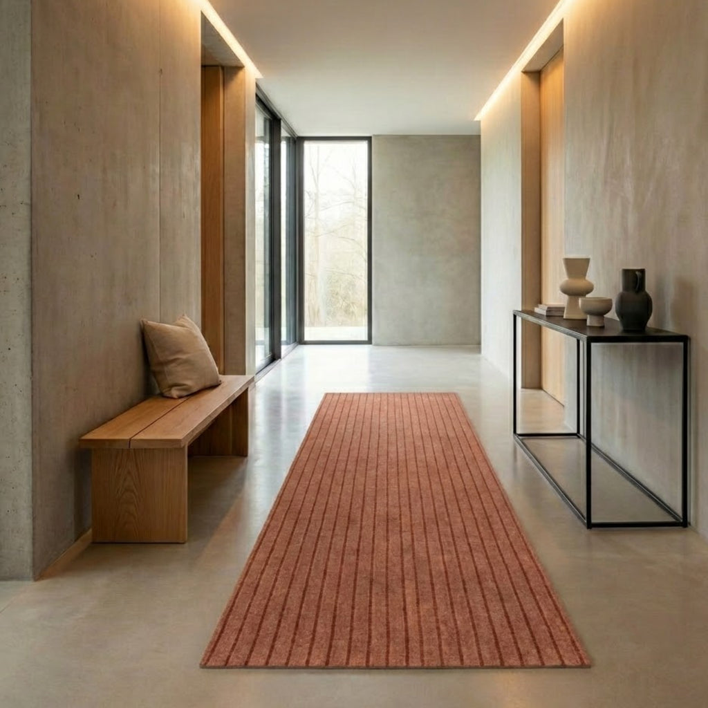 Alfombra Camino Acanalado 60x180 Cm (Café)