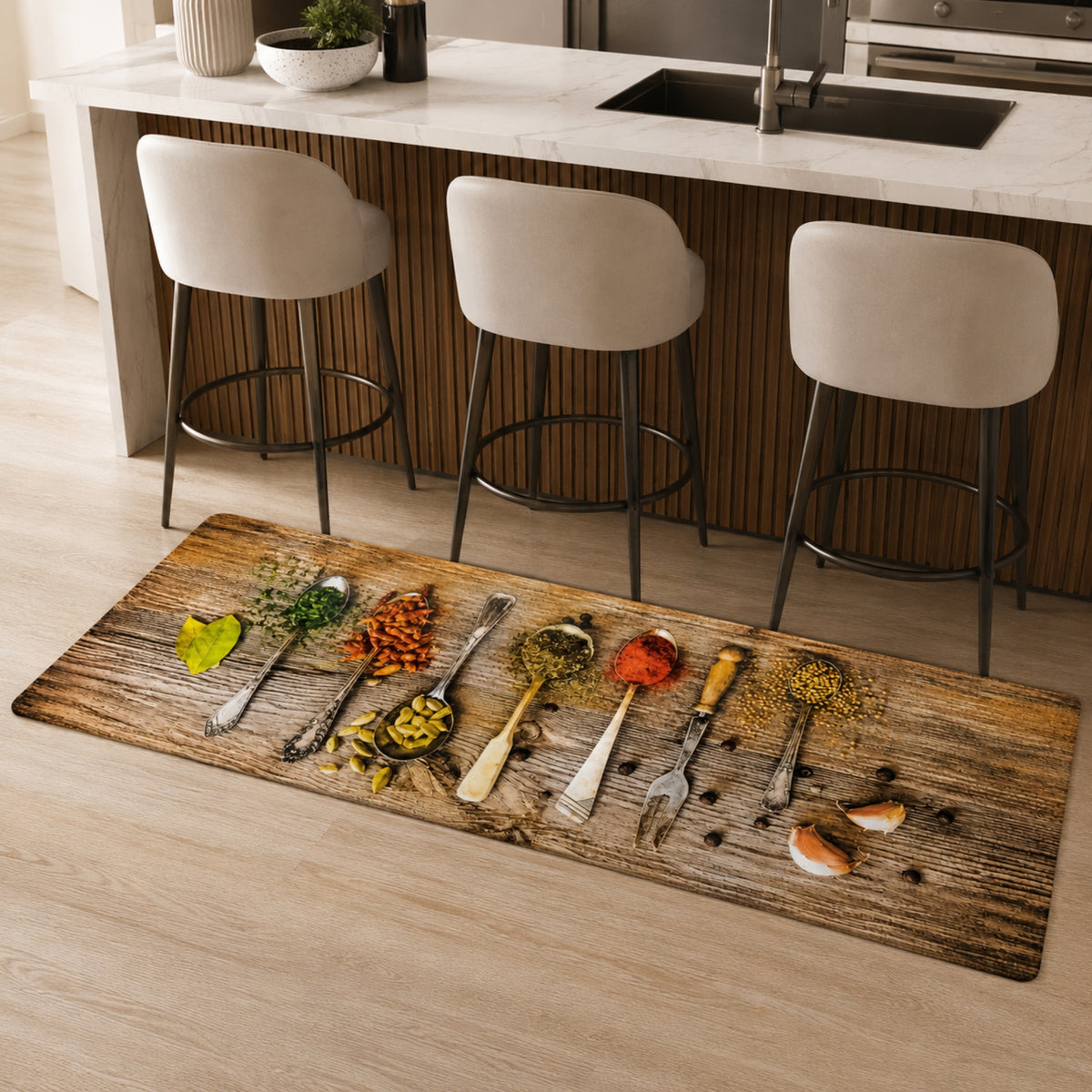 Alfombra Cocina Impresa Camino 50x140 Cm Diseño 200