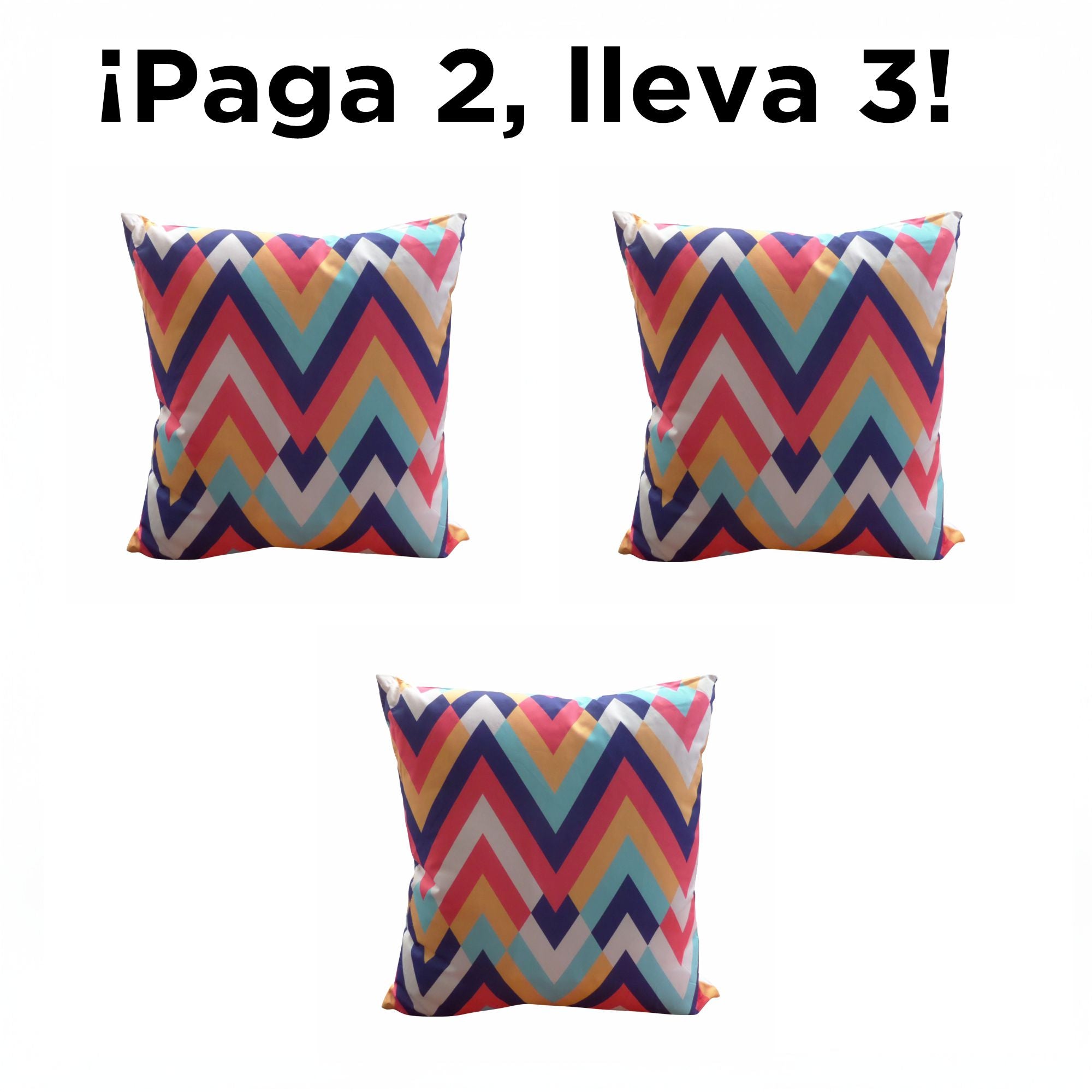 Cojín decorativo multicolor que aporta confort, estilo y calidez al hogar. Su textura agradable y material resistente lo hacen ideal para salas y dormitorios, mejorando el descanso y renovando la decoración diaria.