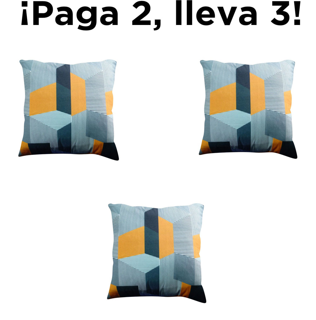 Cojín decorativo geometric que aporta confort, estilo y calidez al hogar. Su textura agradable y material resistente lo hacen ideal para salas y dormitorios, mejorando el descanso y renovando la decoración diaria.