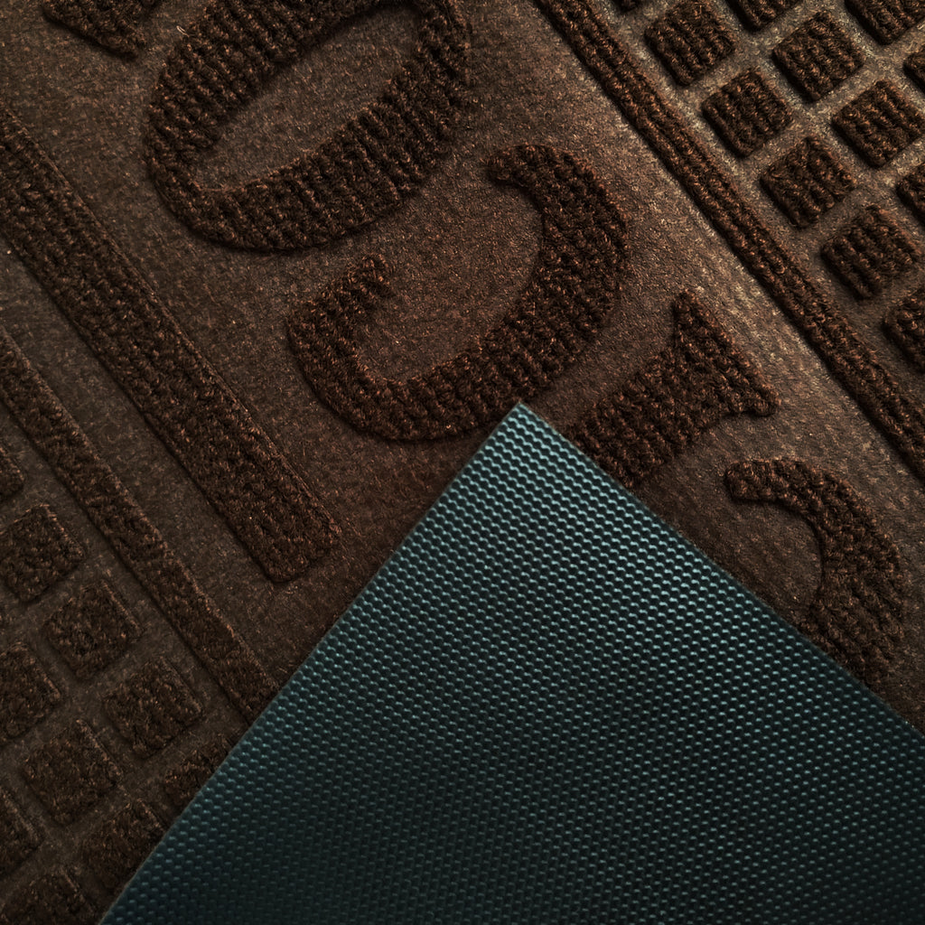 Tapete De Entrada Eco Texture 40x60 Cm Setx2 unidades Café