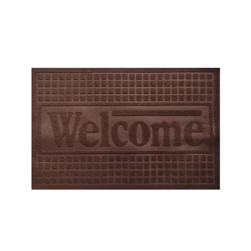 Tapete De Entrada Eco Texture 40x60 Cm Setx2 unidades Café