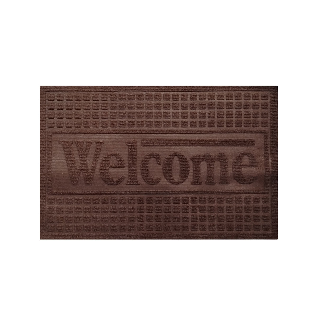 Tapete De Entrada Eco Texture 40x60 Cm Setx2 unidades Café