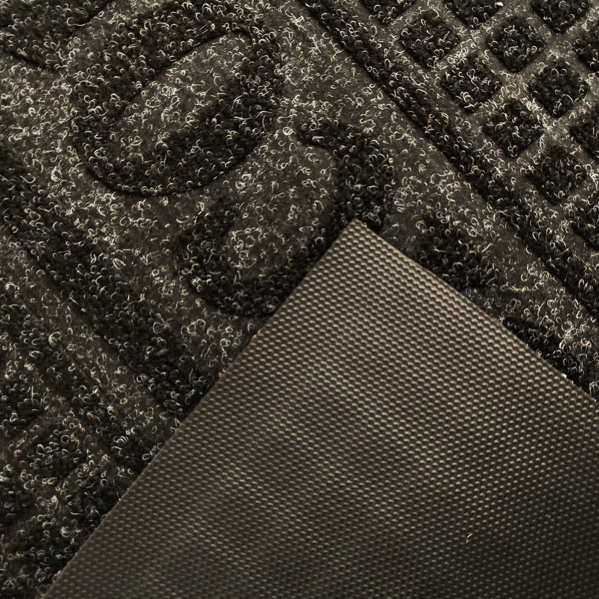 Tapete De Entrada Eco Texture 40x60 Cm Setx2 unidades Negro