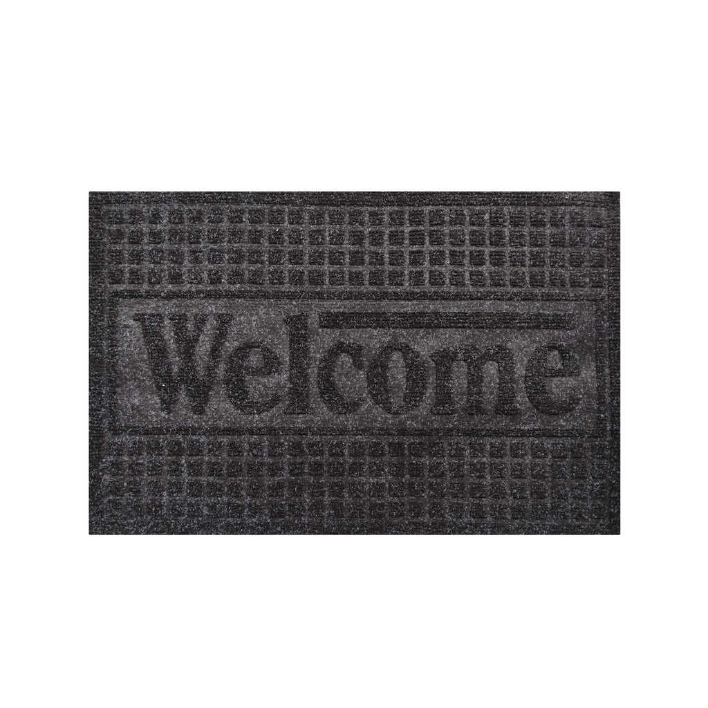 Tapete De Entrada Eco Texture 40x60 Cm Setx2 unidades Negro