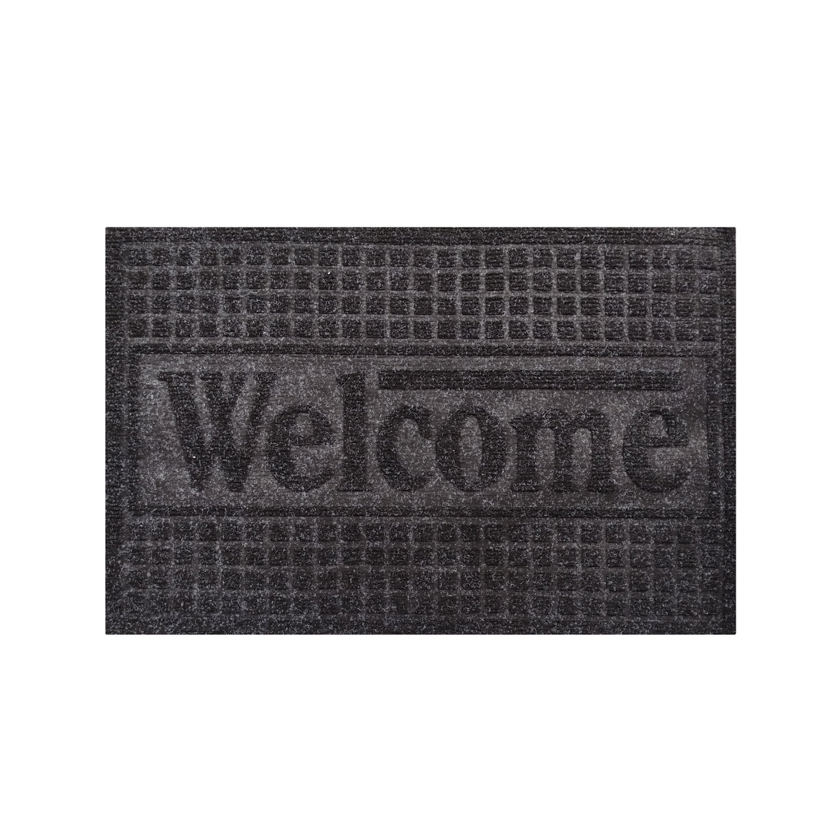 Tapete De Entrada Eco Texture 40x60 Cm Setx2 unidades Negro