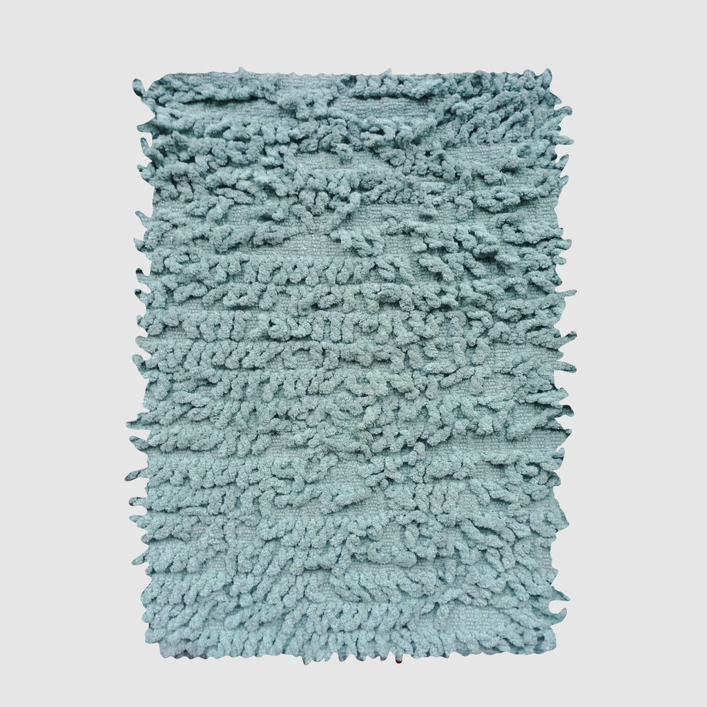 Tapete De Baño Shaggy Loop 40x60 Cm Turquesa
