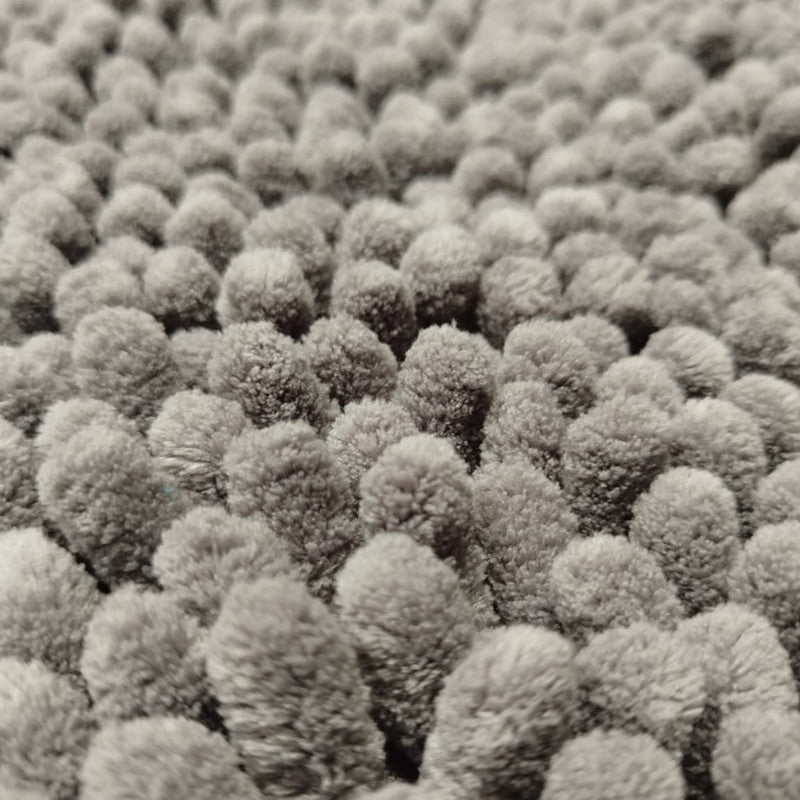 Tapete De Baño Shaggy Coral 40x60 Cm Gris