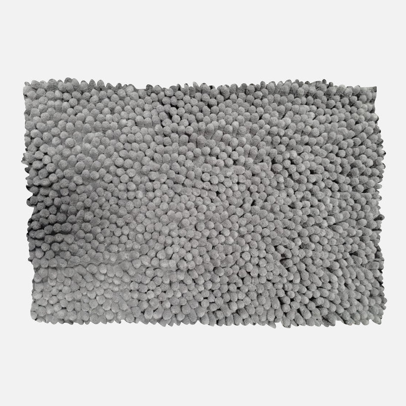 Tapete De Baño Shaggy Coral 40x60 Cm Gris