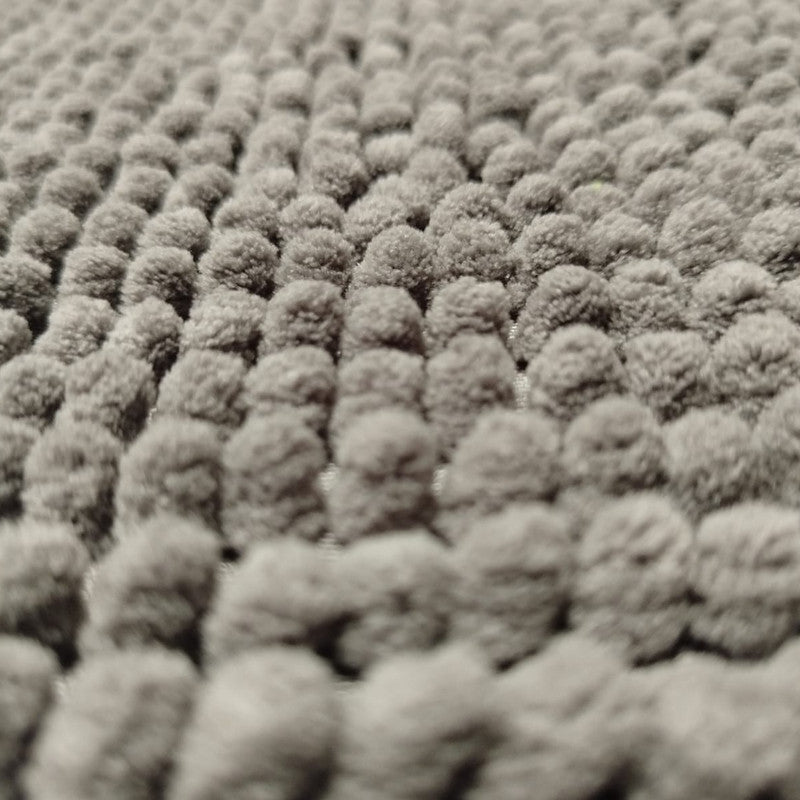 Tapete De Baño Shaggy Silk Setx2 unidades 40x60 Cm Gris