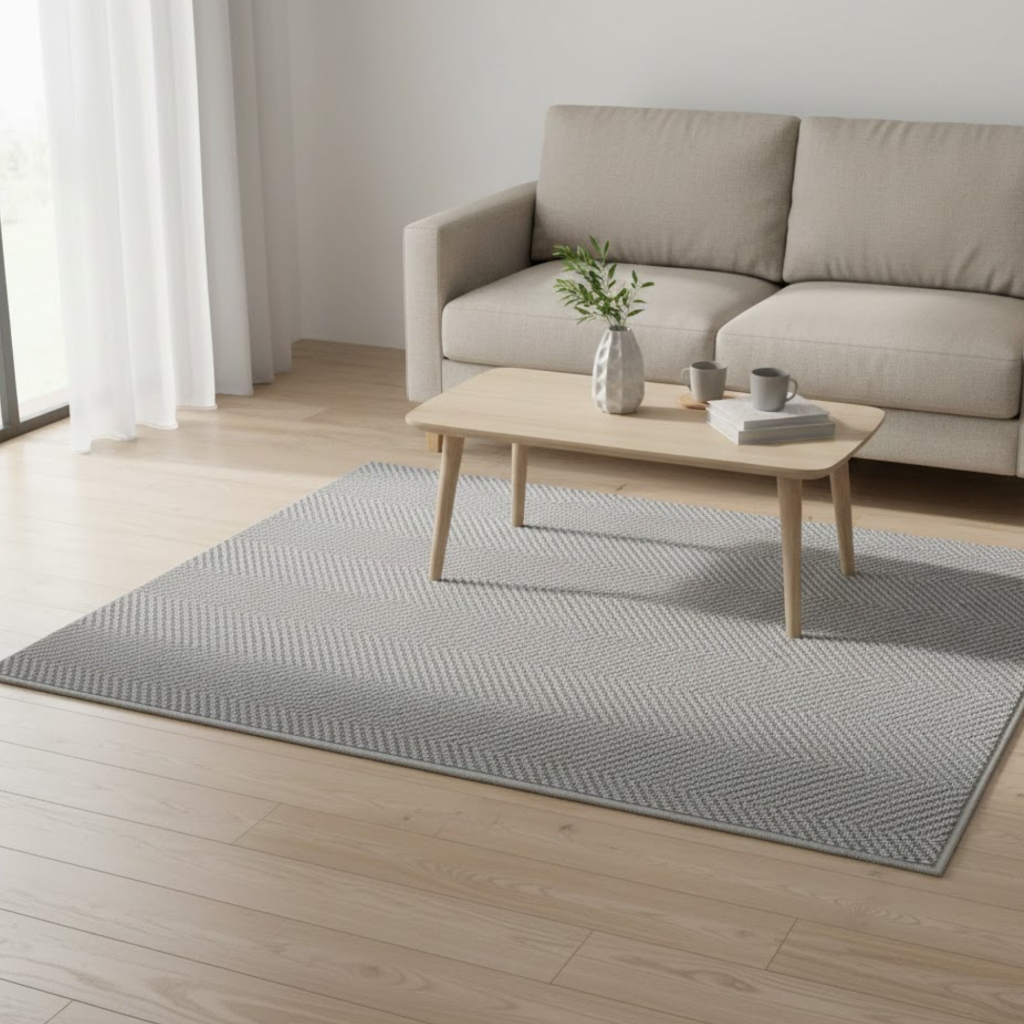 Alfombra interior práctica que aporta confort, protege el piso y complementa la decoración con diseño multicolor, ideal para zonas de uso frecuente y fácil mantenimiento.