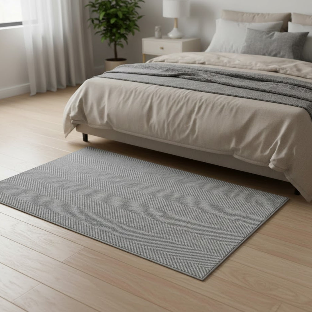 Alfombra interior práctica que aporta confort, protege el piso y complementa la decoración con diseño multicolor, ideal para zonas de uso frecuente y fácil mantenimiento.