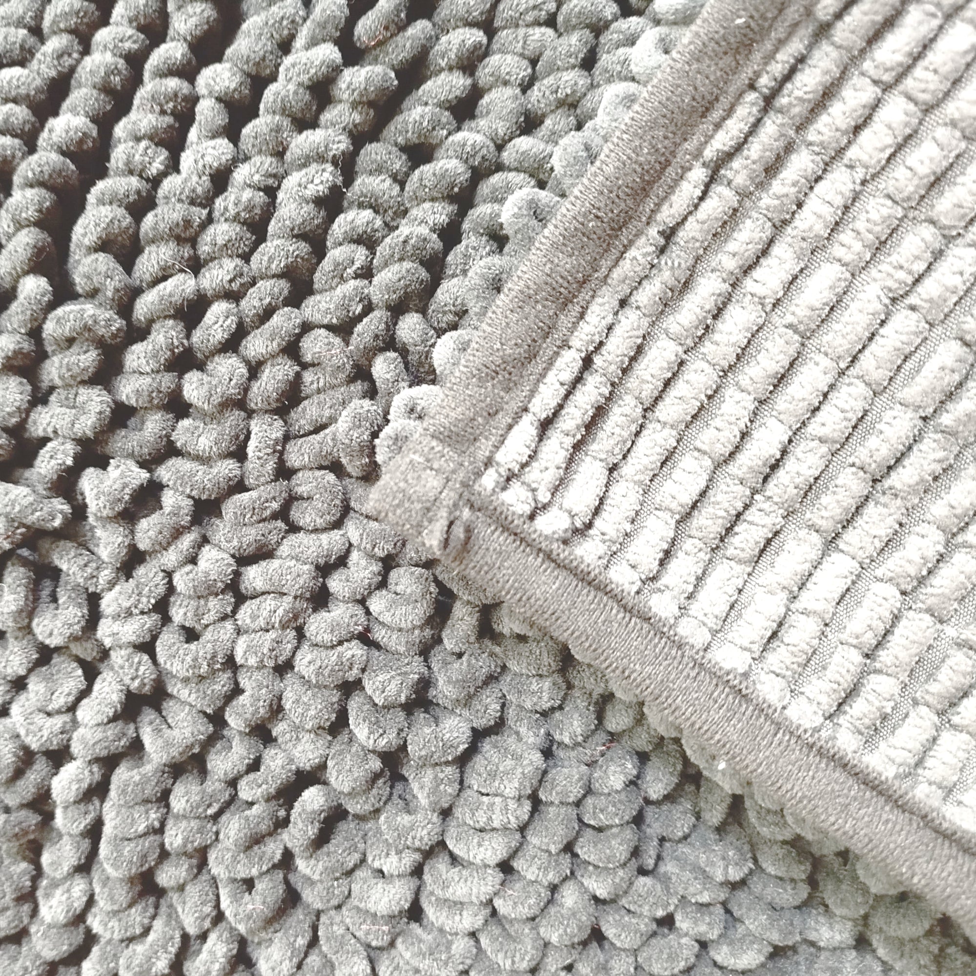 Alfombra De Baño Loop Soft 40x60 Cm Gris Claro