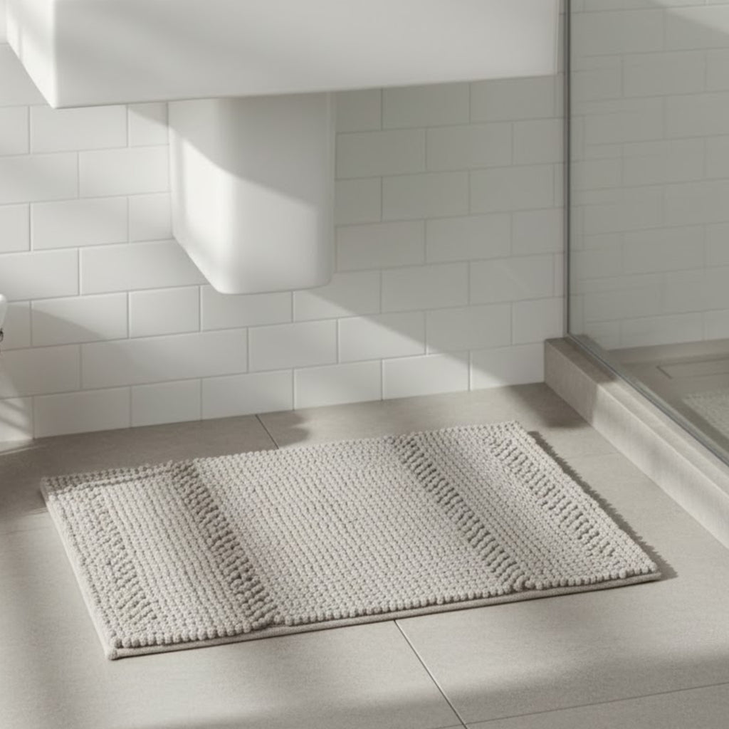Tapete De Baño Borneo 40x60 Cm (Gris)