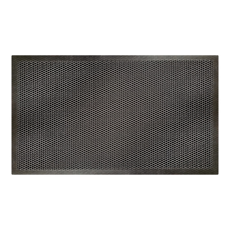 Tapete De Entrada Herning 45x75 Cm Negro/Gris